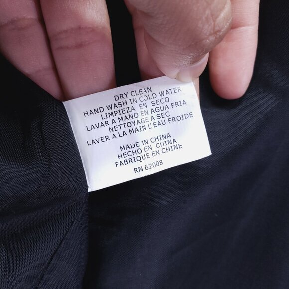 Insight New York Black Military Styled Jacquard Wool Blend Coat Size 10 Gothic - Picture 3 of 16